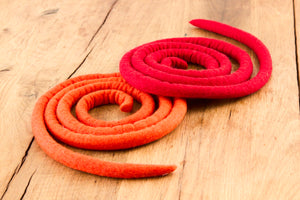 Band aus Filz in Rot, Orange, Rosé oder Aubergine