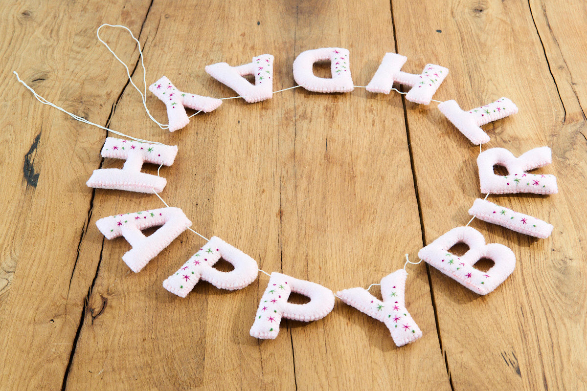 Girlande Happy Birthday de Luxe