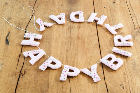 Girlande Happy Birthday de Luxe