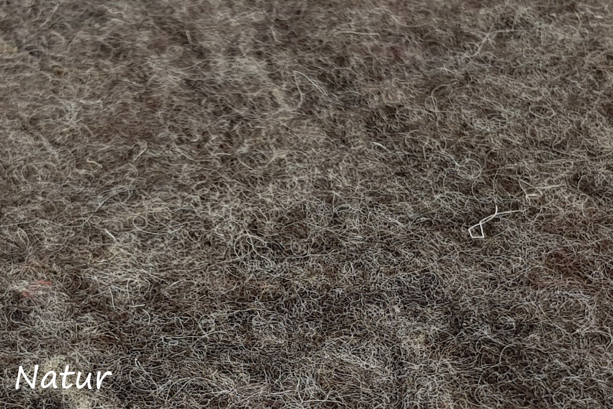 Sitzkissen aus Filz (100% Wolle) rund, 35cm, grau-, naturtöne - fair gehandelt
