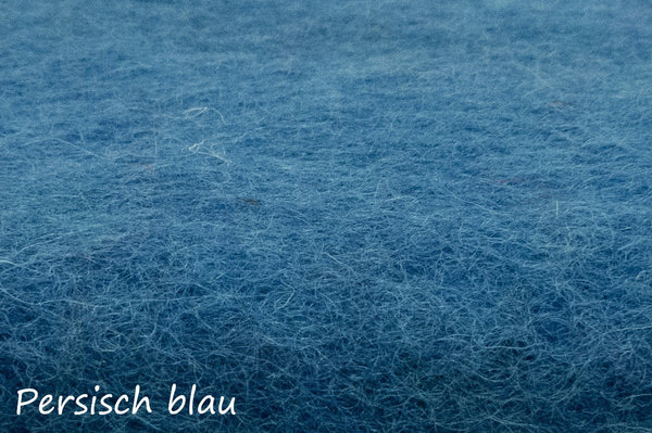 Sitzkissen aus Filz (100% Wolle) rund , 35cm, Blautöne - fair gehandelt