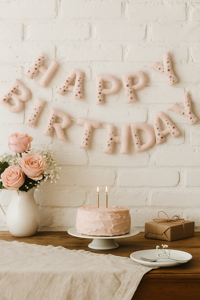 Girlande Happy Birthday de Luxe