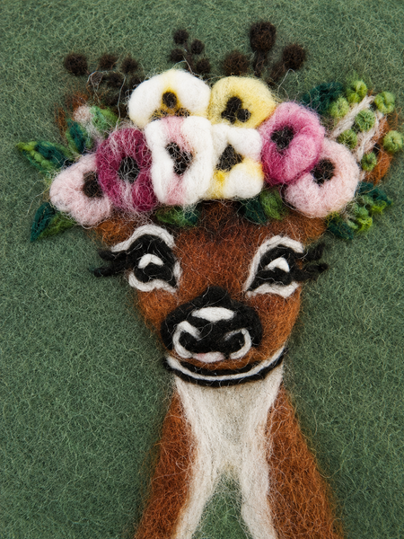 feelz Handyhülle Phone Cover Reh mit Blumen in farn nah