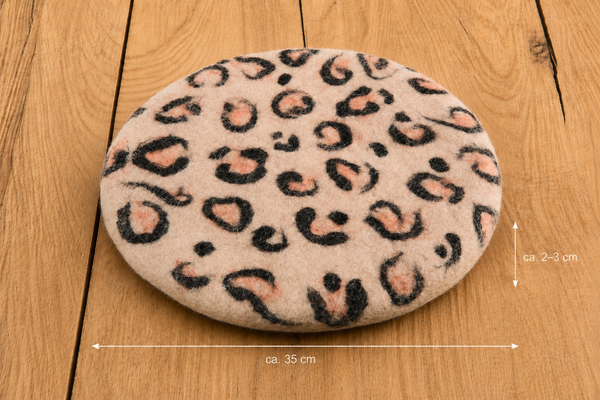 feelz Sitzkissen rund Leopard Wildlife Serie Größe