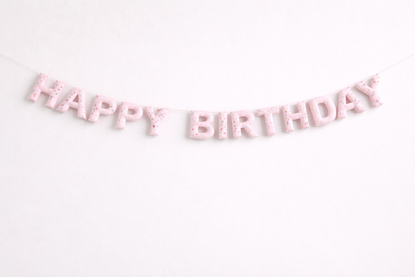 Girlande Happy Birthday de Luxe