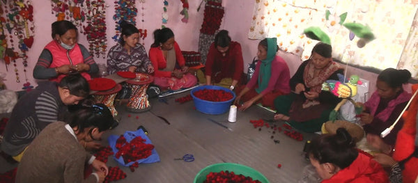 feelz Filzkugeln in Arbeit Handarbeit in Nepal
