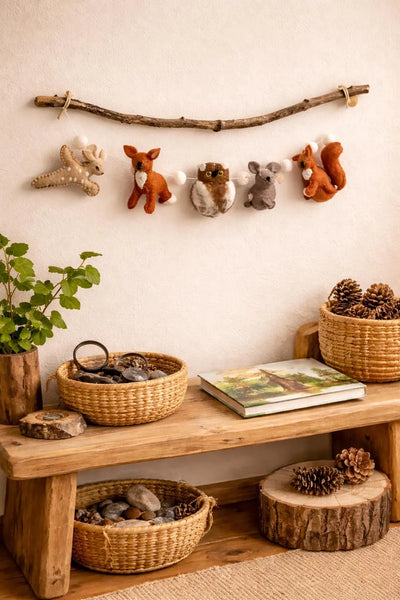 feelz Girlande Waldtiere an der Wand