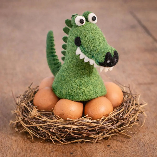 feelz Eierwärmer Krokodil auf Nest