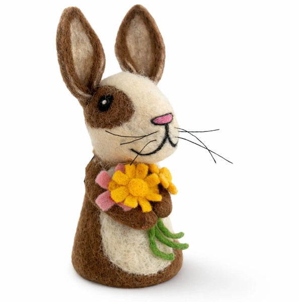 feelz Eierwärmer Hase mit Blumen Handarbeit