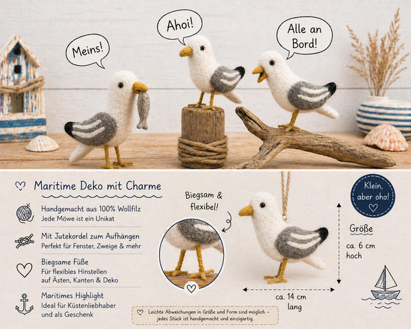 feelz Möwe aus Filz Hänger Benefits