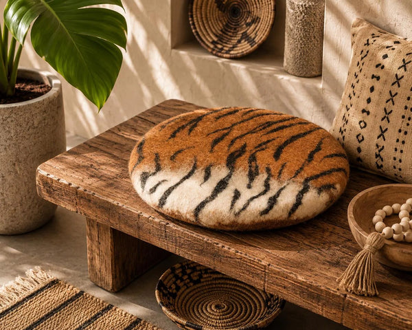 feelz Sitzkissen rund Tiger Wildlife Serie