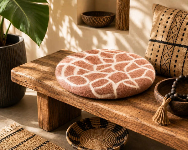 feelz Sitzkissen rund Giraffe Wildlife Serie