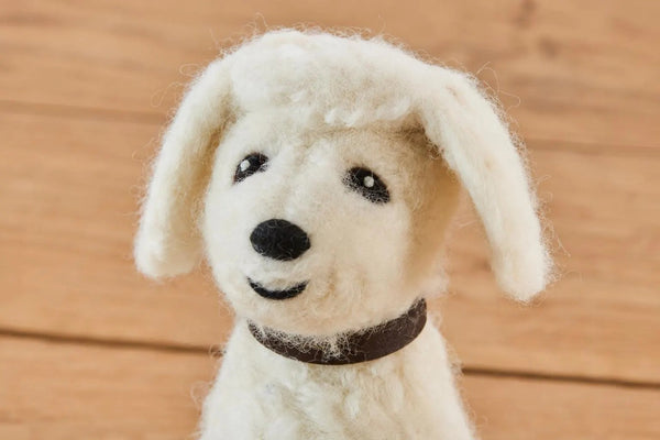 Filztier Eierwärmer Pudel, Hund aus Filz – handgefertigt aus 100 % Wolle (Merino), Geschenk für Hundeliebhaber, Fair Trade