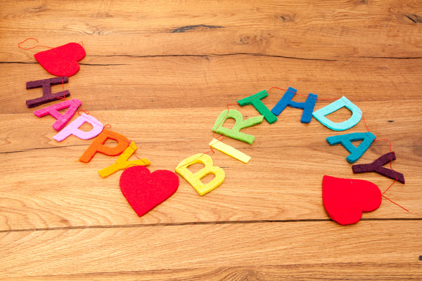 Girlande Happy Birthday zum Geburtstag bunt, 140 cm