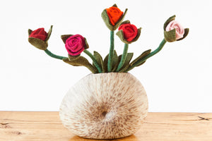 feelz - langstielige Rose aus Filz, rot, pink, orange oder rosé - Handarbeit