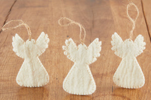 feelz - Baumschmuck weiße Engel aus Filz - Handarbeit