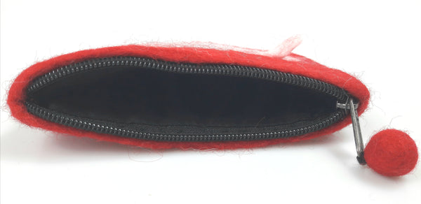 Kleines Filztäschchen mit Schaf, Geldbeutel für Kinder