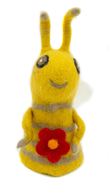 Eierwärmer Biene, Tierfigur aus Filz, Ostergeschenk