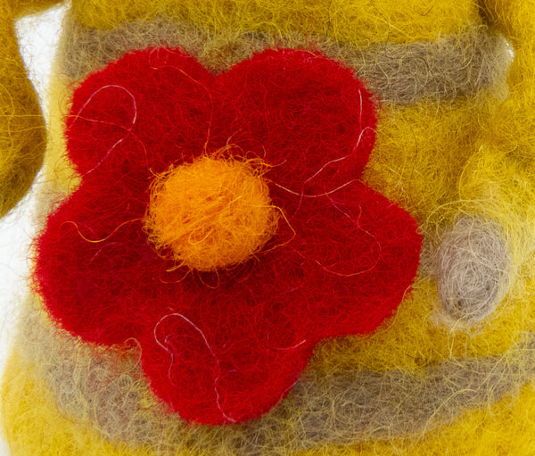 Eierwärmer Biene, Tierfigur aus Filz, Ostergeschenk