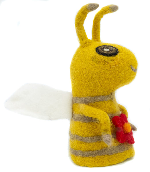 Eierwärmer Biene, Tierfigur aus Filz, Ostergeschenk