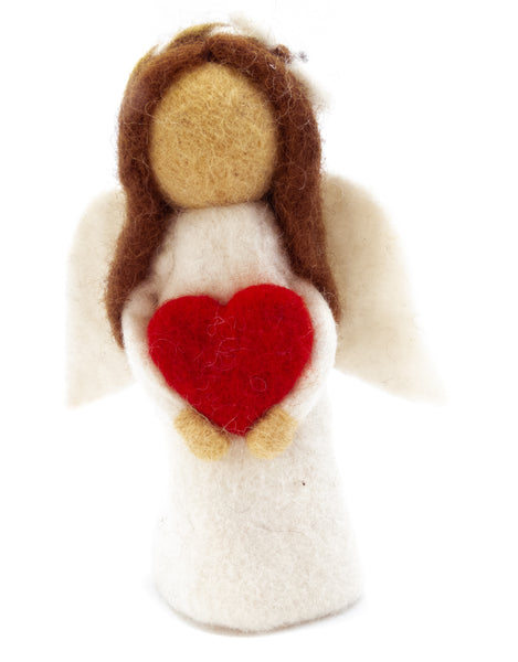 Eierwärmer Engel, Schutzengel Figur aus Filz mit Stern, Herz, Baby oder Blume