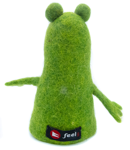 Eierwärmer Frosch, Tierfigur aus Filz, Ostergeschenk