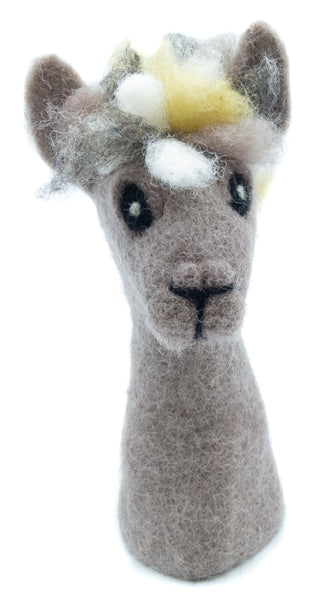 Eierwärmer Lama, Alpaka aus Filz, Osterdeko