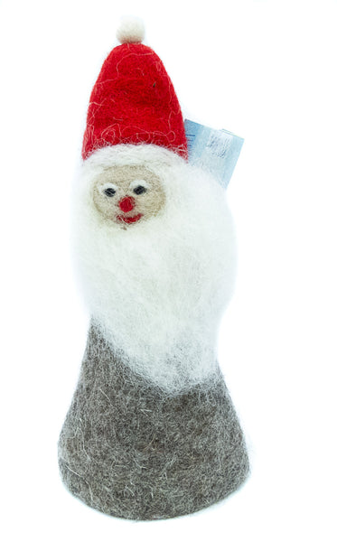 Nikolaus / Weihnachtsmann Figur aus Filz mit Geldfach, Eierwärmer