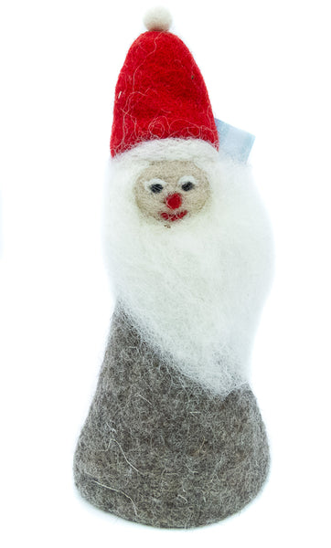 Nikolaus / Weihnachtsmann Figur aus Filz mit Geldfach, Eierwärmer