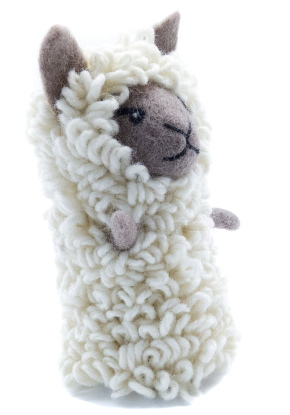 Eierwärmer Schaf, Tierfigur aus Filz, Ostergeschenk, Osterdeko