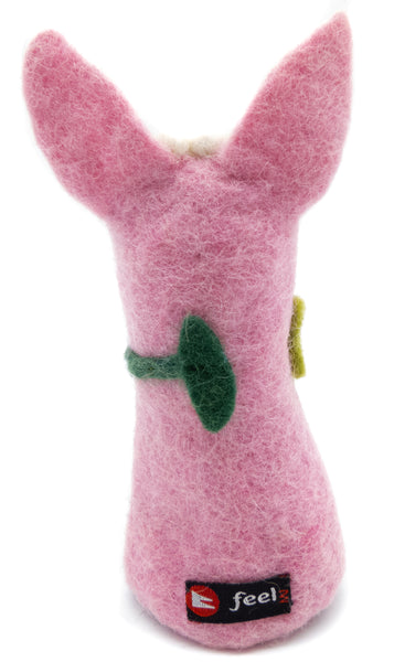 Eierwärmer Schwein, Tierfigur aus Filz, Ostergeschenk, Glücksbringer
