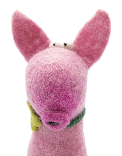 Eierwärmer Schwein, Tierfigur aus Filz, Ostergeschenk, Glücksbringer